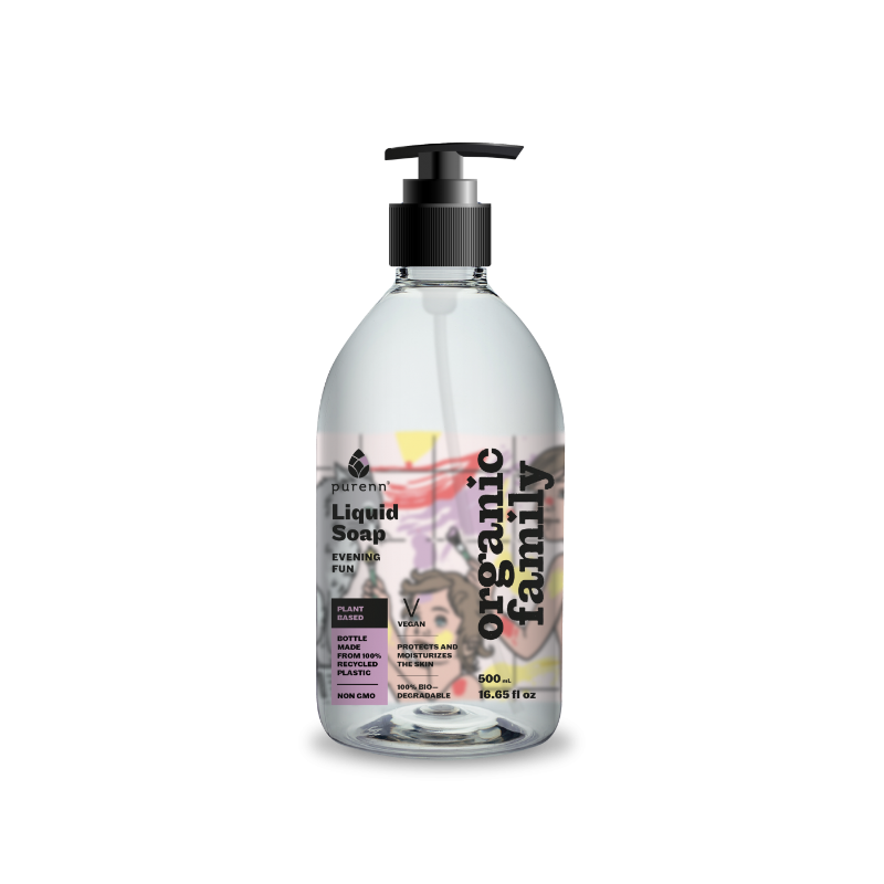 Liquid soap with lingonberry and linden extracts 500ml. Evening FUN